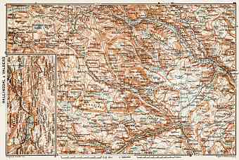 Hallingdal and Valders area map, 1931
