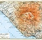 Naples (Napoli) eastern environs map (with Mount Vesuvius), 1912