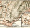 Bordighera town plan. Bordighera environs map, 1908