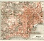 Naples (Napoli) city map, 1898