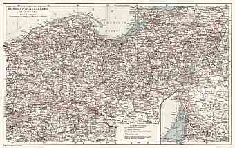Germany, northeastern regions. General map, 1911